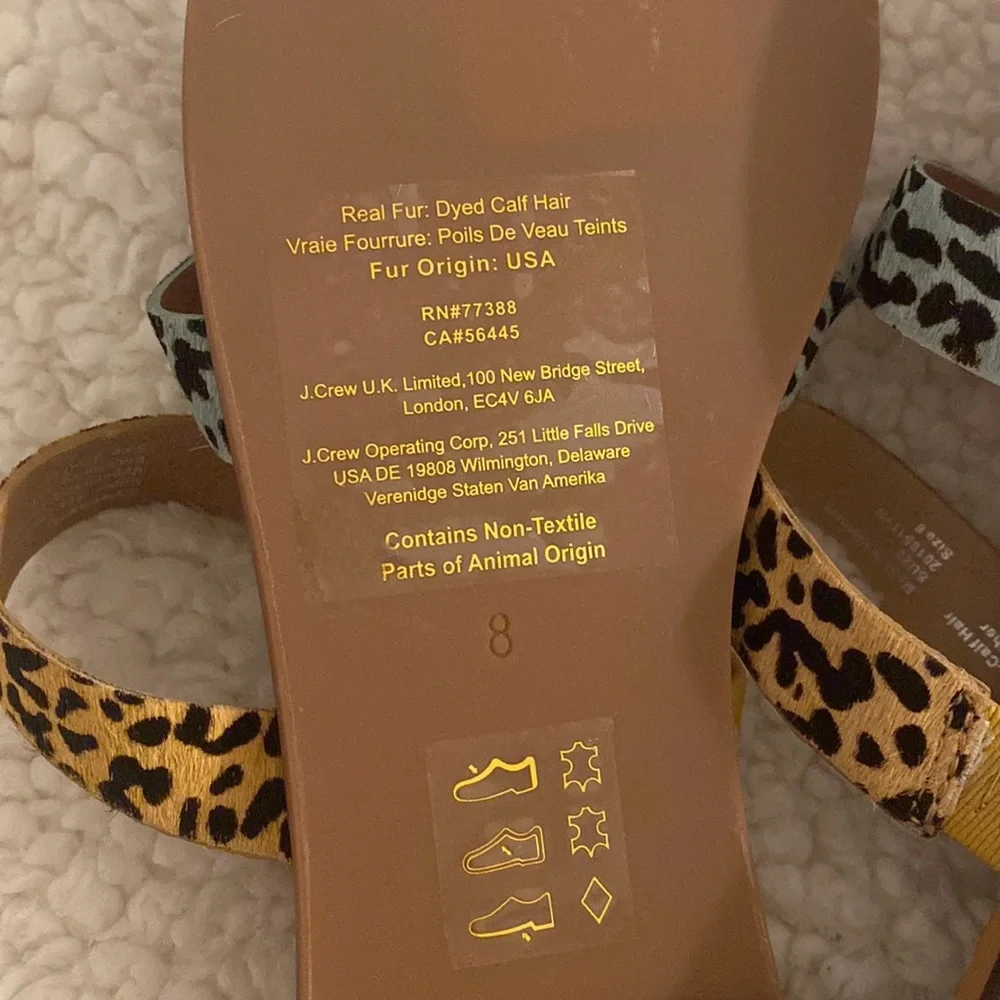 Madewell‎ The Ilana Slide Sandal in Calf Hair - Picture 6 of 6